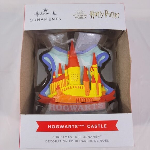 Wizarding World Harry Potter HOGWARTS CASTLE Christmas Tree Holliday Ornament - Picture 1 of 15